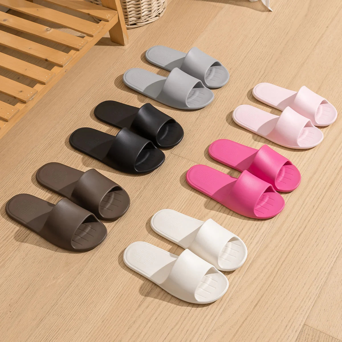 Foldable Travel Slippers: Lightweight EVA Indoor Slides