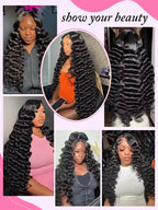 300 Density Loose Deep Wave 13x6 Hd Lace Front Human Hair Wig For Women Brazilian Curly Glueless Wigs On Clearance Sale 30 inch