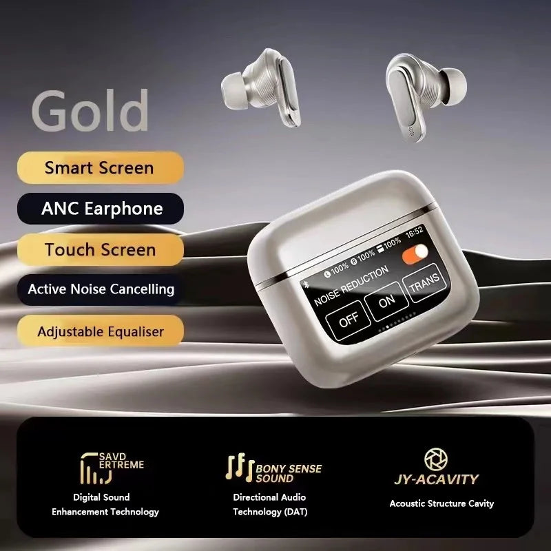 2025 New Design ANC+ENC TWS V8 In-Ear Headphones Noise Cancelling Wireless Earbud Gaming Compatible Smart Phone Computers Laptop