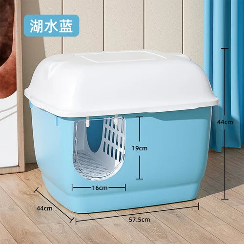 Fully Enclosed Cat Litter Box
