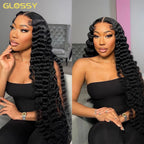 300 Density Loose Deep Wave 13x6 Hd Lace Front Human Hair Wig For Women Brazilian Curly Glueless Wigs On Clearance Sale 30 inch