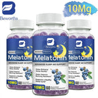 B BEWORTHS Blueberry Melatonin 10mg Gummies Sleeping Creative for Sleep Sleeping Pills Melatonin for Sleep Relaxing For Adult