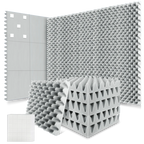 12 Pack Acoustic Wedge Foam Panels 2" x 12" x 12" Soundproofing Noise Cancelling