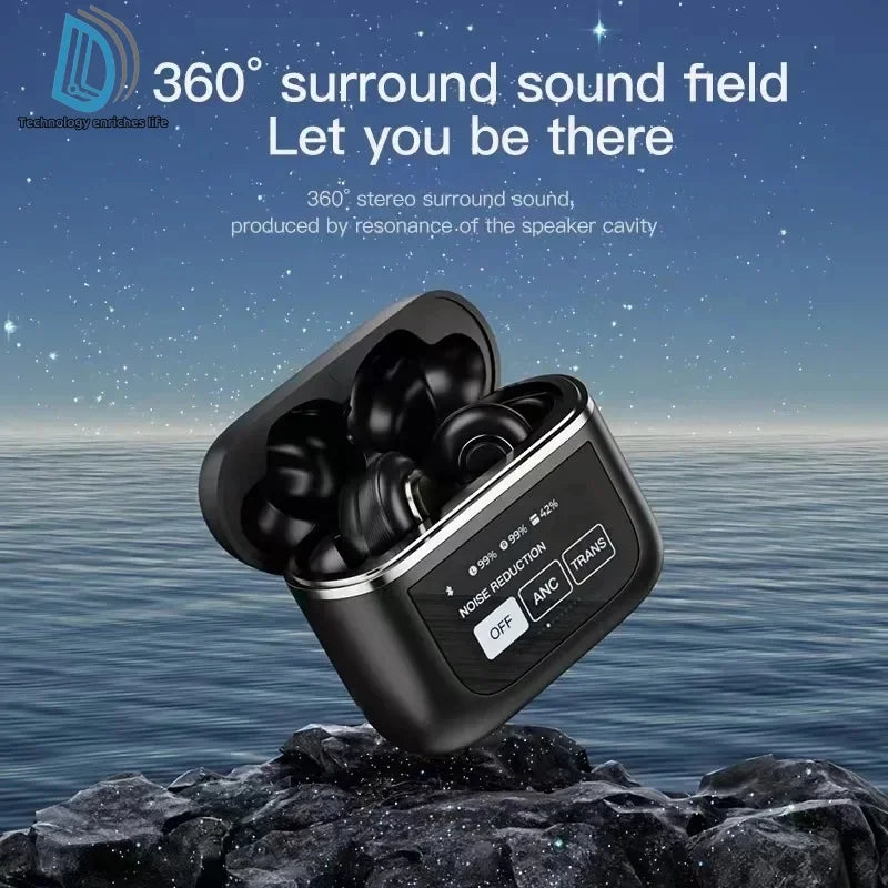 2025 New Design ANC+ENC TWS V8 In-Ear Headphones Noise Cancelling Wireless Earbud Gaming Compatible Smart Phone Computers Laptop