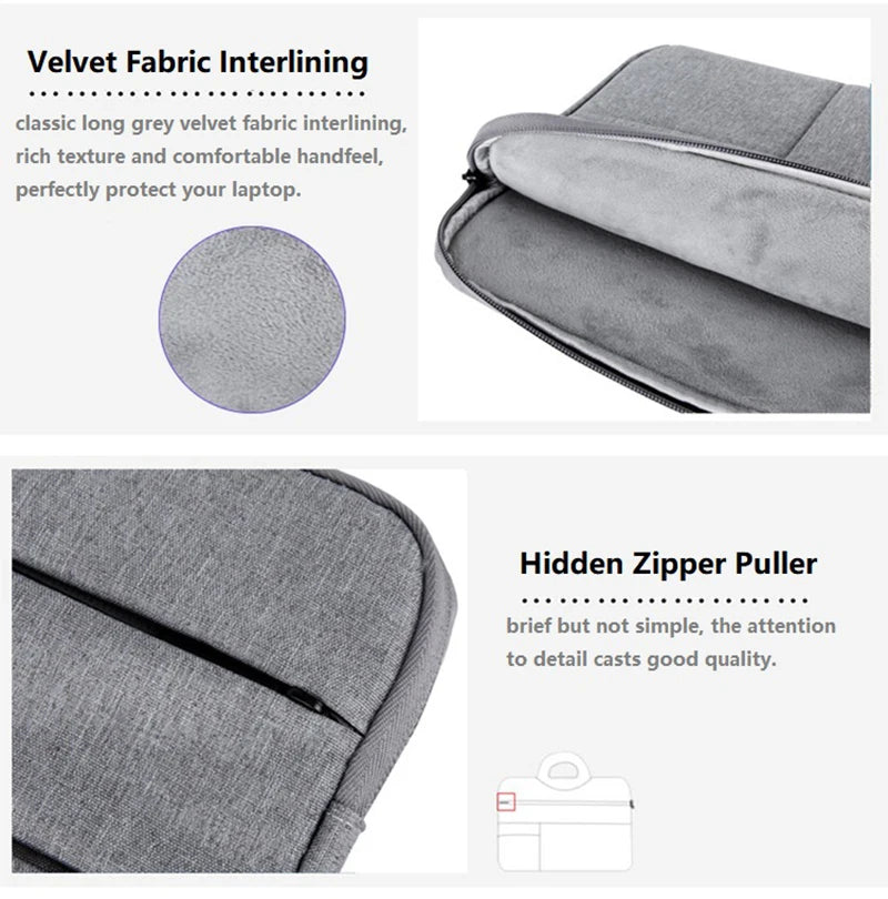 Water-Resistant Laptop Sleeve & Organizer Carrying Bag