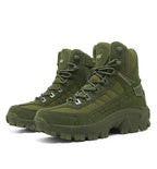 Men's Large Size Outdoor Training Camping Tactical Boots Anti-slip Wear-resistant Mountain Climbing Military Boots Breathable...