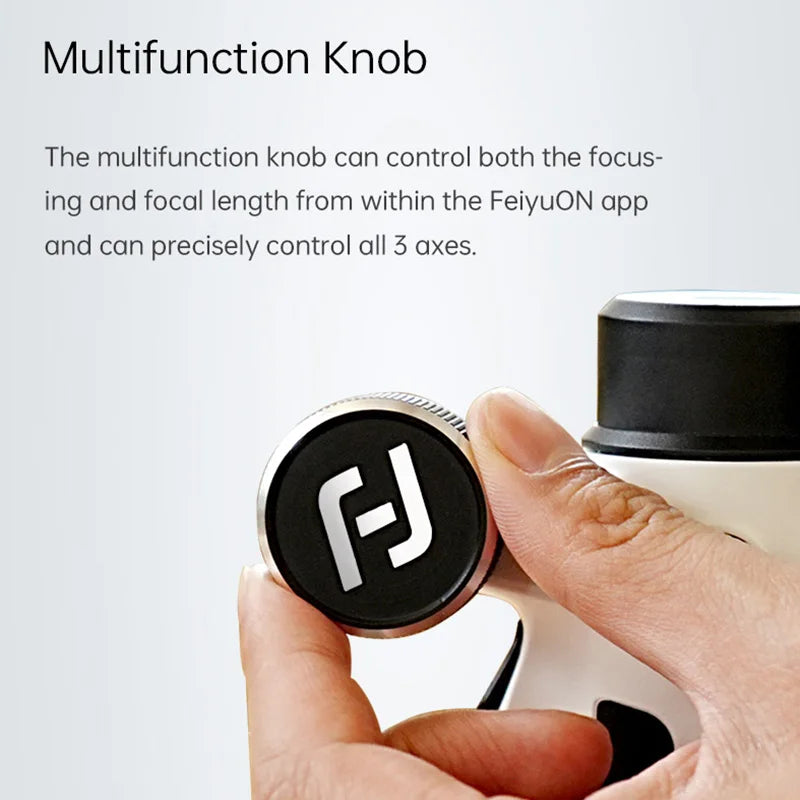 FeiyuTech Scorp Mini-P Kit 3 Axis Smartphone Gimbal, AI Tracker, Fill Light, for iPhone 16 Pro Max and Android Stabilizer