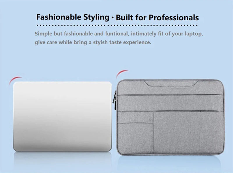 Water-Resistant Laptop Sleeve & Organizer Carrying Bag