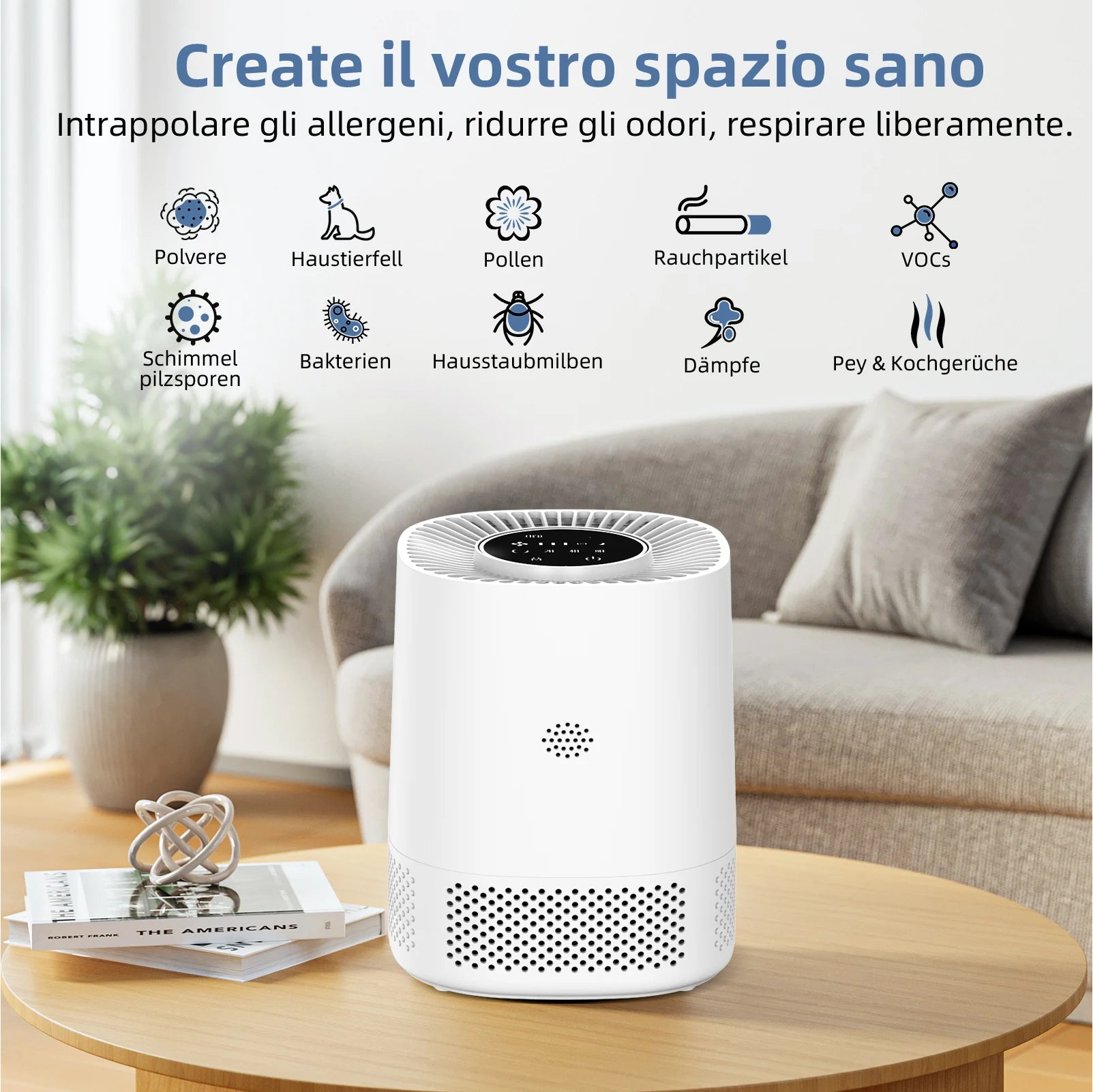 Air Quality Monitor Indoor Air Purifier