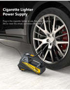 12V 150 PSI Portable Tire Inflator with Digital Gauge & LED Light