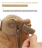 Large Size High Top Outdoor Tactical Boots for Men New Style Field Boots Anti Slip Flight Boots Mining Work Boots Shoes