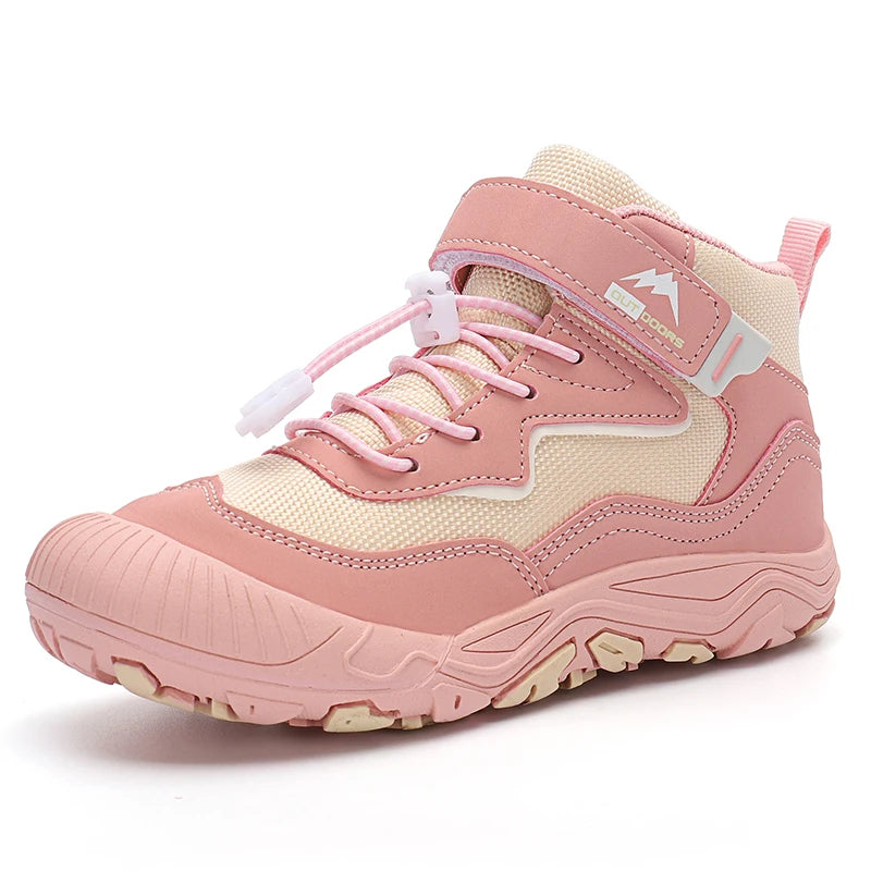 Kids Hiking Boots Toddler Girls Boys Hiking Shoes  Anti-Collision Non-Slip Athletic Outdoor Trekking Boots