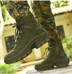 Men's Large Size Outdoor Training Camping Tactical Boots Anti-slip Wear-resistant Mountain Climbing Military Boots Breathable...