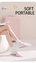 Foldable Travel Slippers: Lightweight EVA Indoor Slides