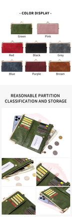 Vintage Kiss-Lock Women’s Wallet & Card Organizer