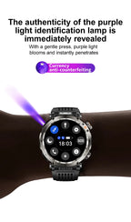 LIGE New Waterproof Smart Watch 600mAh Outdoor Riding Smart Clock Compass Heart Rate Flashlight Bluetooth Call Sports Smartwatch