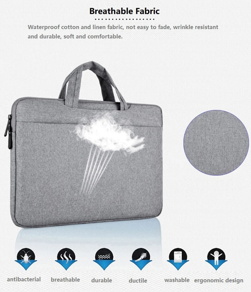 Water-Resistant Laptop Sleeve & Organizer Carrying Bag