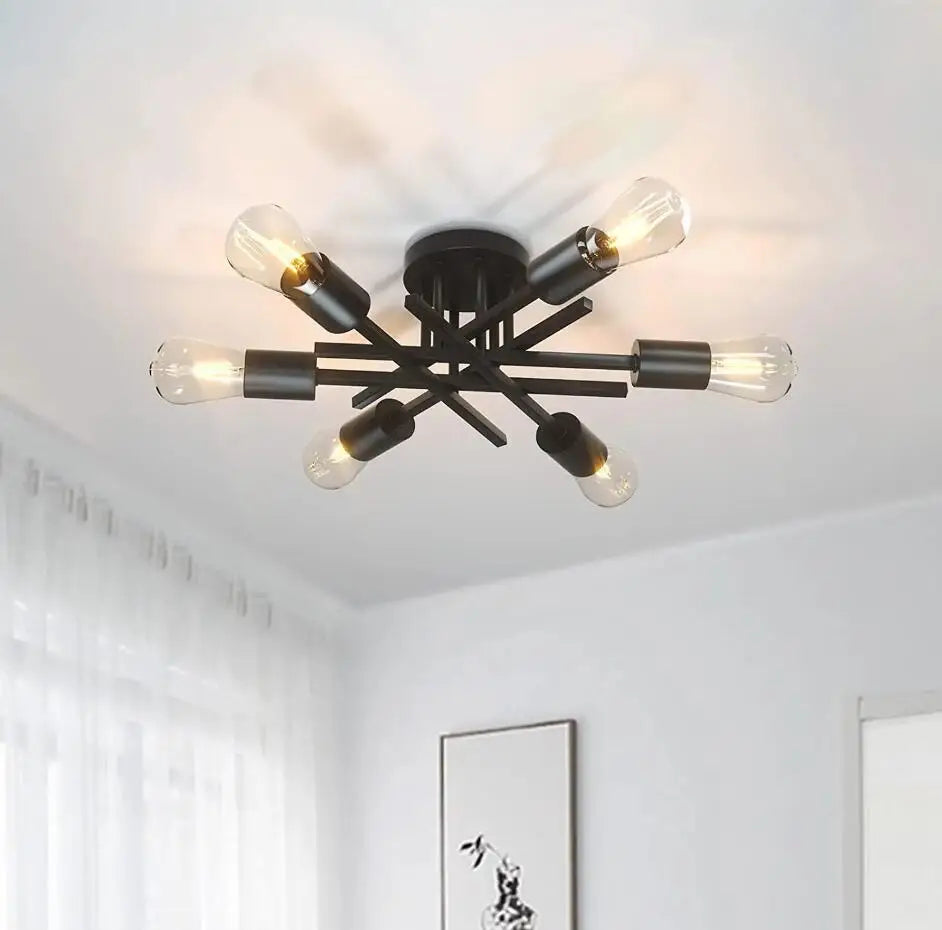 Semi Flush Mount Modern Chandelier Ceiling Light Fixture