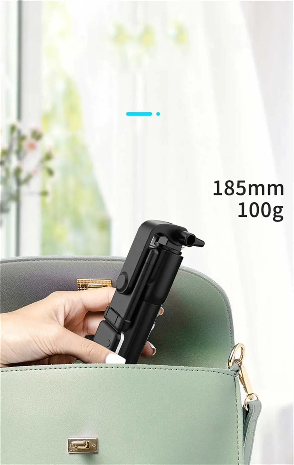 Bluetooth Selfie Stick Tripod with Remote & LED Light