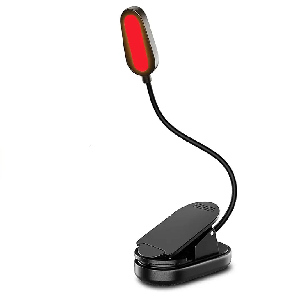 USB-C Rechargeable Clip-On Reading Light – Adjustable Brightness