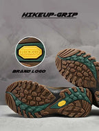 HIKEUP High-Top Men Hiking Boot Winter Outdoor Shoes Lace-Up Non-slip Sports Casual Trekking Boots Man Suede Warm Shoes
