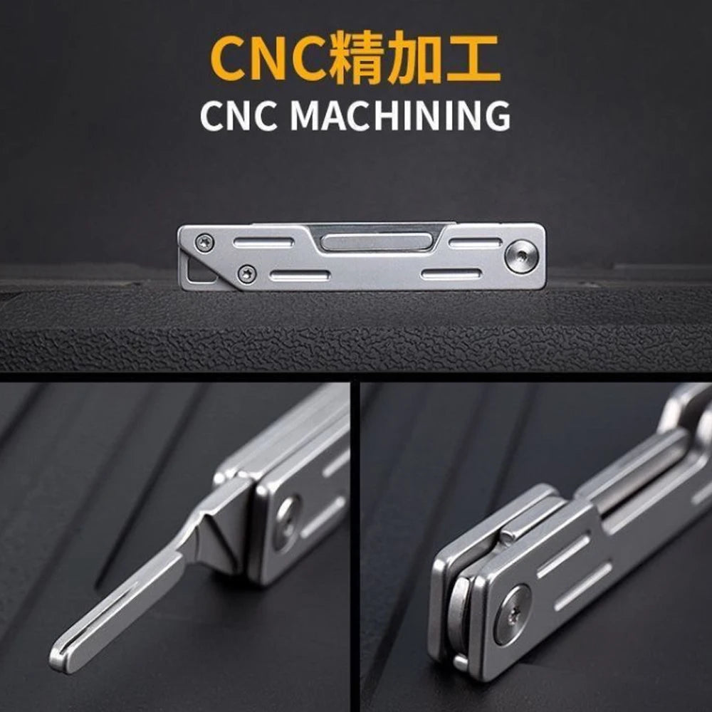 Mini Folding Surgical Knife, Stainless Steel Holder, Plastic Handle, Medical Outdoor Portable Unboxing EDC Knife