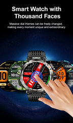 LIGE New Waterproof Smart Watch 600mAh Outdoor Riding Smart Clock Compass Heart Rate Flashlight Bluetooth Call Sports Smartwatch