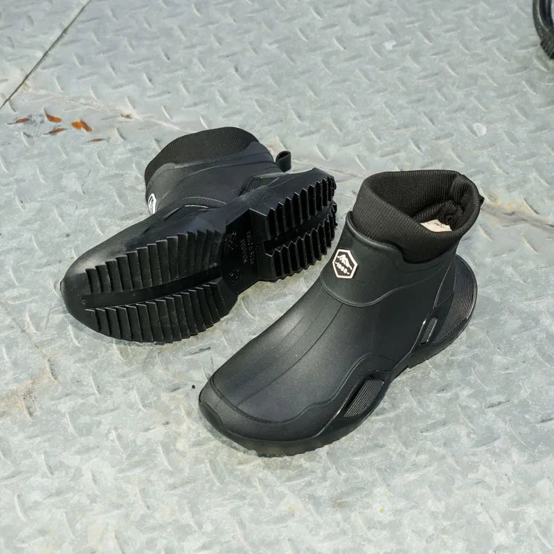 Winter Waterproof Fleece-Lined Rain Boots (Men & Women)