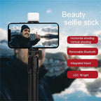 Bluetooth Selfie Stick Tripod with Remote & LED Light