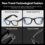 AI Smart Video Glasses with Camera and Photo Capabilities, featuring an 8MP camera, 1080P HD video recording, 4K resolution,