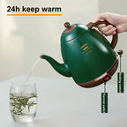 1500ml Electric Kettle Household Quick Boiling Kettle Long Spout Tea Kettle Retro Automatic Thermos Kettle Kitchen Tool 220V