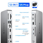 ORICO Thunderbolt 4 40Gbps USB Type-C Docking Station with HDMI-Compatible/Card Reader/RJ45