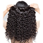 28 30 32 Inches Deep Wave Bundles With Frontal 13x4 HD Lace Brazilian Remy Hair Bundles for Black Women Lace Closure With Bundle