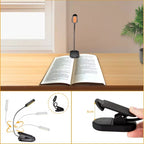 USB-C Rechargeable Clip-On Reading Light – Adjustable Brightness
