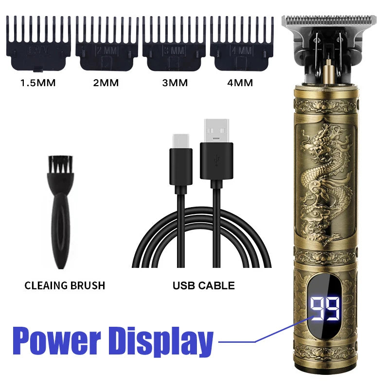 Cordless Hair Clipper Kit with Guide Combs