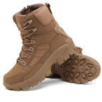 Men Climbing Shoes Tactical Boots Waterproof Military High Quality Motorcycle Hunting Hiking Shoes Breathable Army Boot Brand