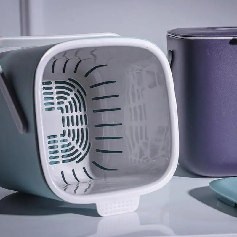 Kitchen Countertop Compost Bin with Lid Odor-Free