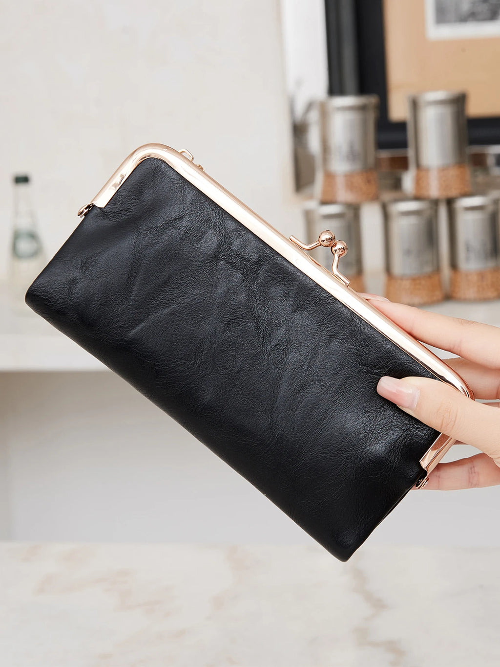 Vintage Kiss-Lock Women’s Wallet & Card Organizer