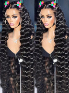 300 Density Loose Deep Wave 13x6 Hd Lace Front Human Hair Wig For Women Brazilian Curly Glueless Wigs On Clearance Sale 30 inch