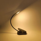 USB-C Rechargeable Clip-On Reading Light – Adjustable Brightness
