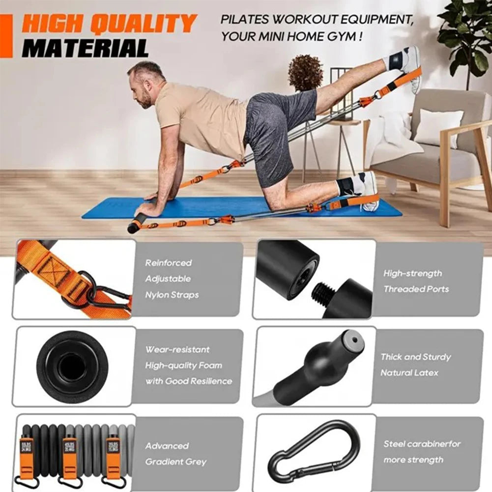 Pilates Bar Kit W/ Resistance Bands