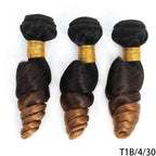 DreamDiana 10A Loose Wave Bundles with Closure Wet and Wavy Brazilian Ocean wave 100% Human Hair 3 Bundles with 4x4 Lace Closure