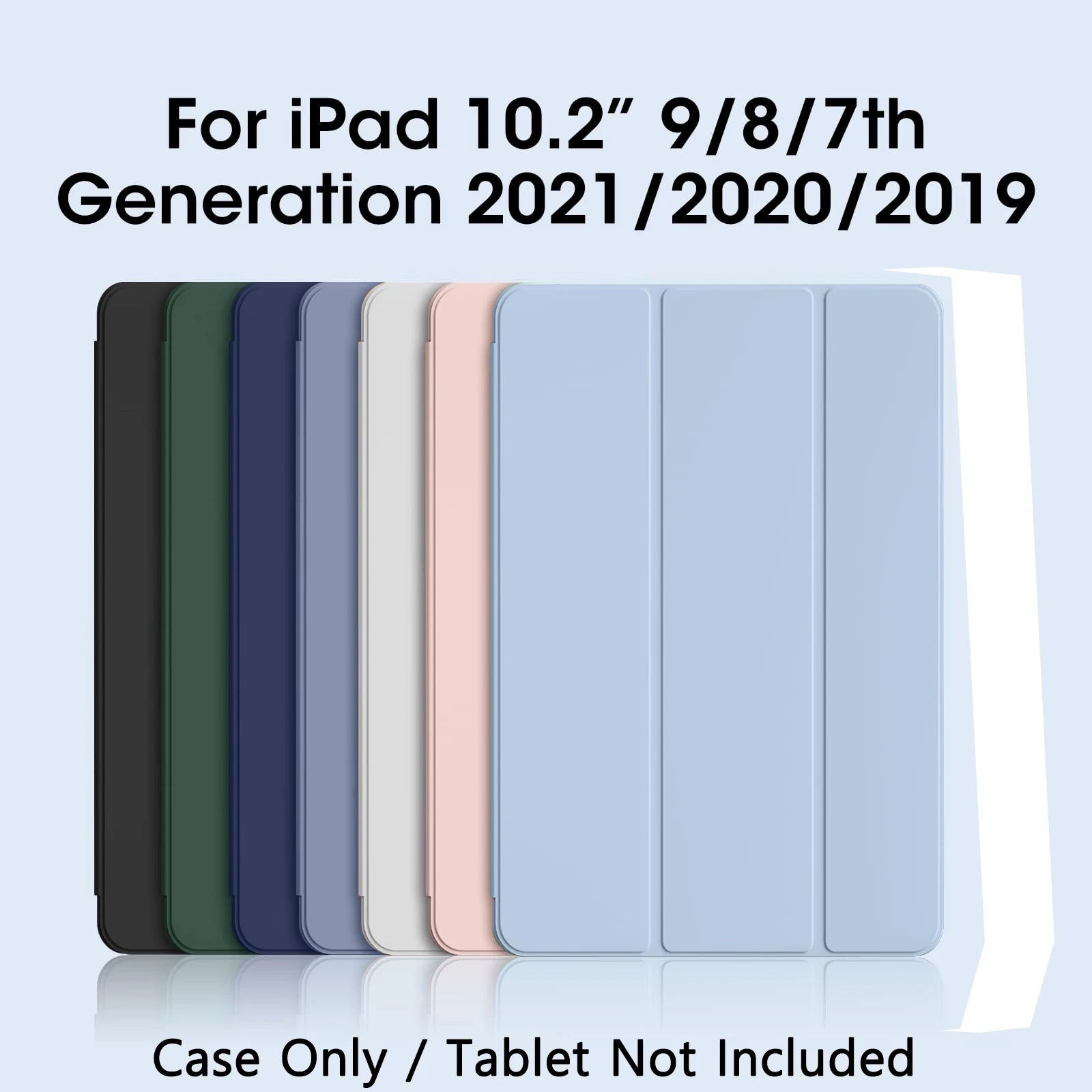 Magnetic Folio Case Compatible with iPad 10.2-Inch (7th/8th/9th Gen)
