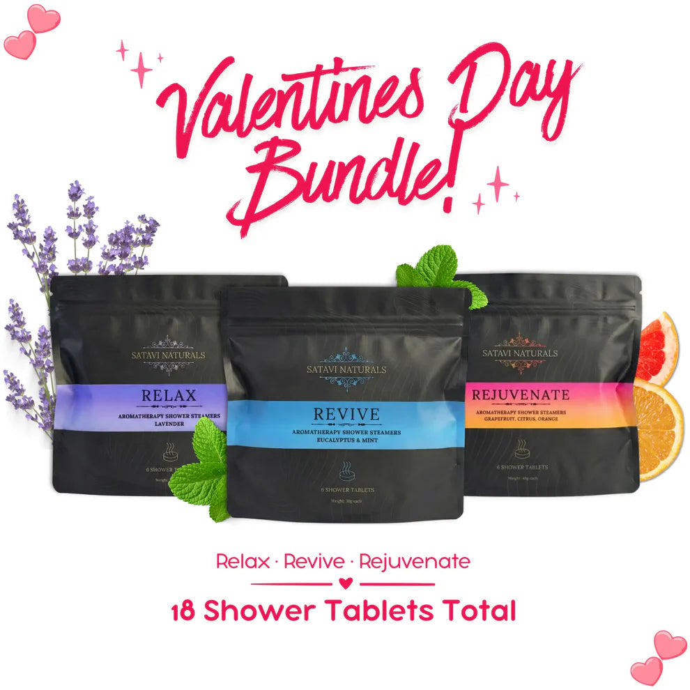 Valentine’s Day Ultimate Shower Steamer Bundle, Aromatherapy Gift Set