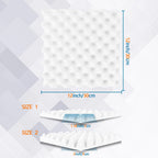 12 Pack Acoustic Wedge Foam Panels 2" x 12" x 12" Soundproofing Noise Cancelling