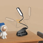 USB-C Rechargeable Clip-On Reading Light – Adjustable Brightness