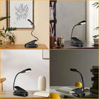 USB-C Rechargeable Clip-On Reading Light – Adjustable Brightness
