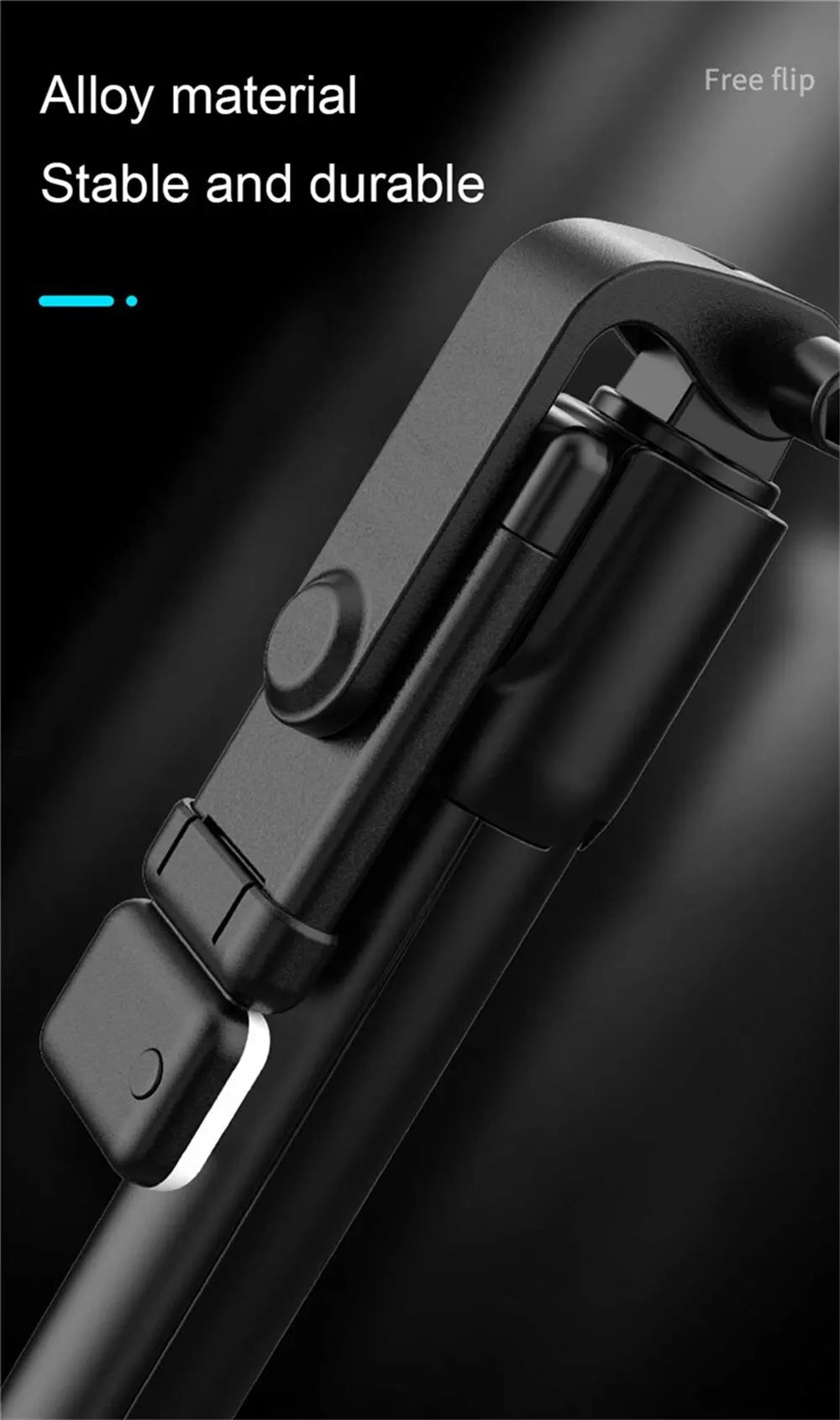 Bluetooth Selfie Stick Tripod with Remote & LED Light