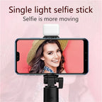 Bluetooth Selfie Stick Tripod with Remote & LED Light