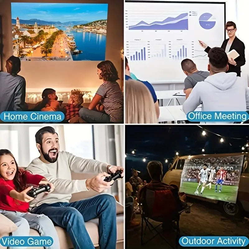 HY300 Home Theater 720P TV 4K Smart Android Video Portable Projector